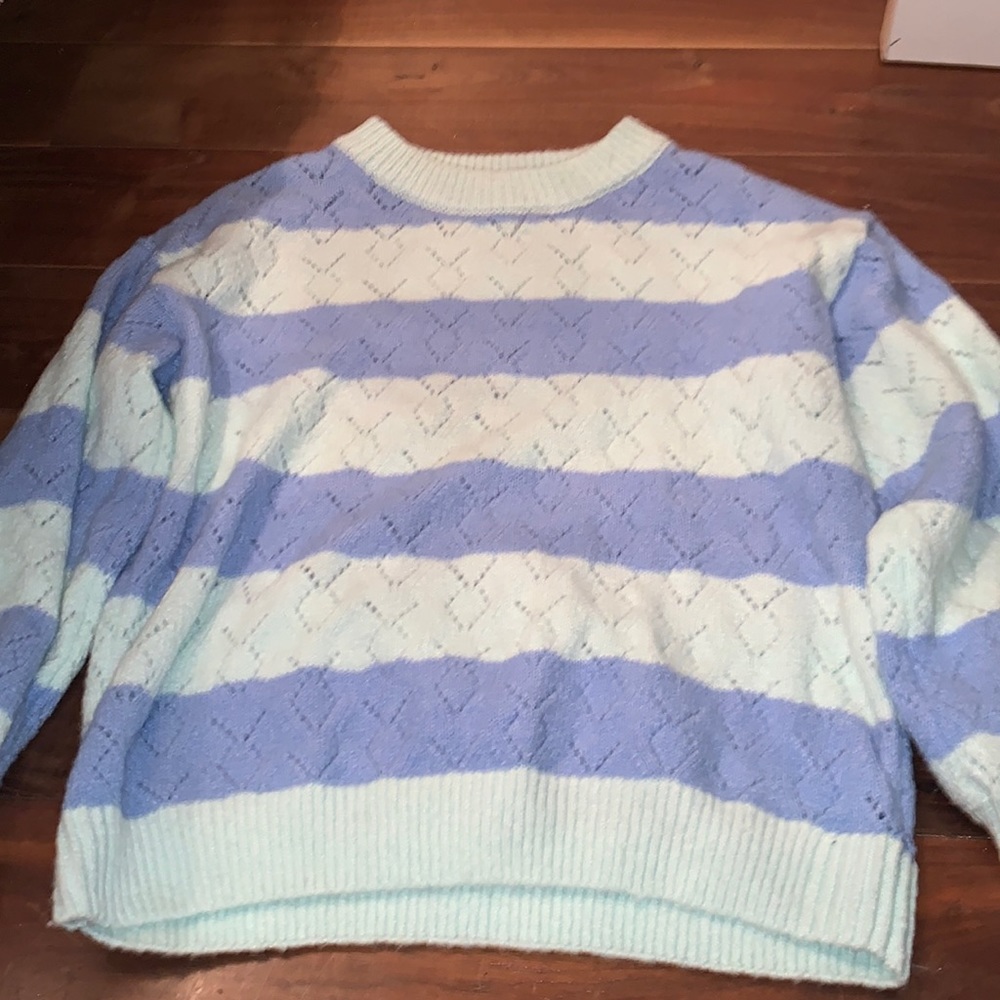 francesca’s collection stripped knit sweater
